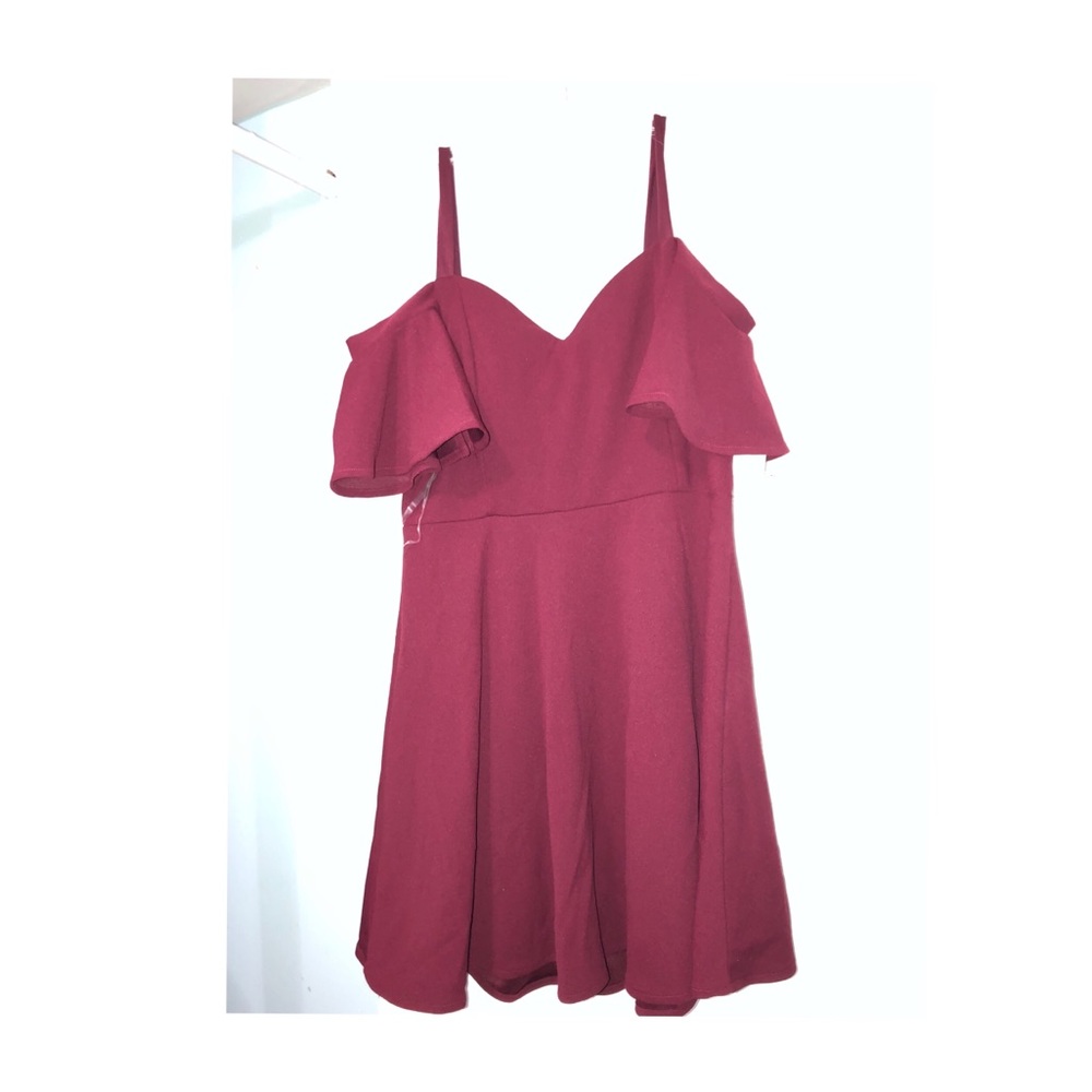 A line dress burgundy